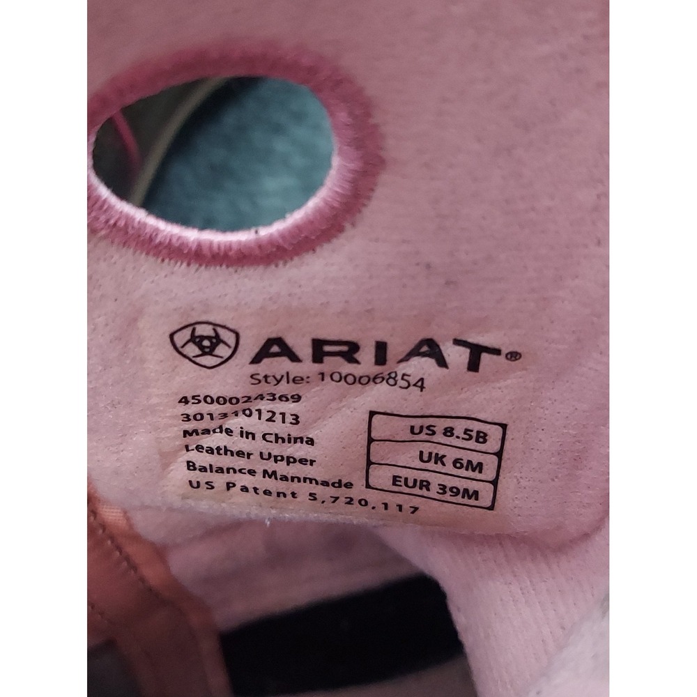 ARIAT Fatbaby Western Boots Womens 8.5B Brown Camo Pink Roper Cowgirl Festival - Picture 6 of 14